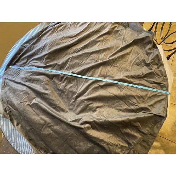 GT Ventures Gray 4’ Round Beanbag Cover 5DM-CF004 - Picture 11 of 11